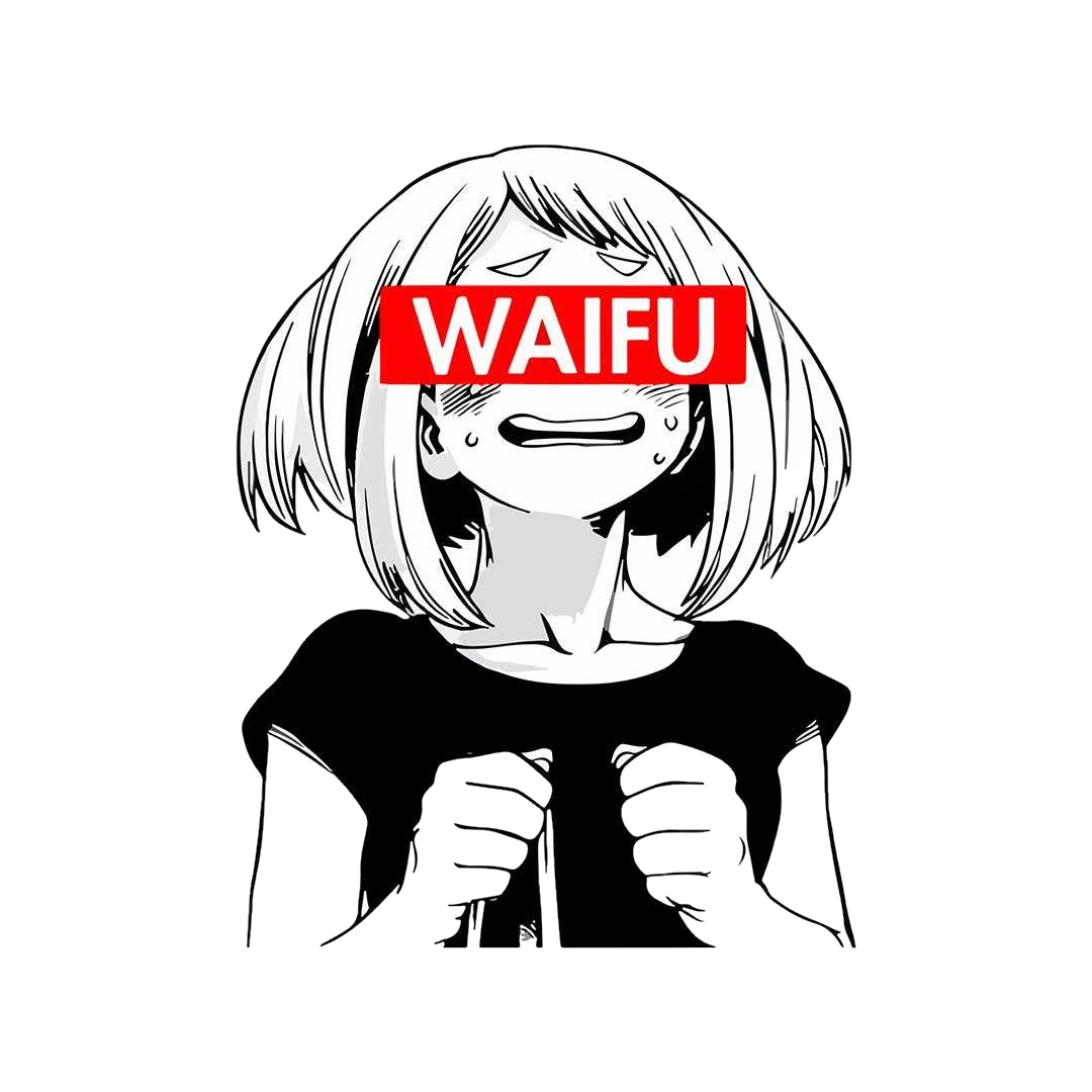 Waifu Girl Sticker